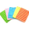 Home textile printed double sided sticky home needed microfiber kitchen cleaning towel for car cleaning