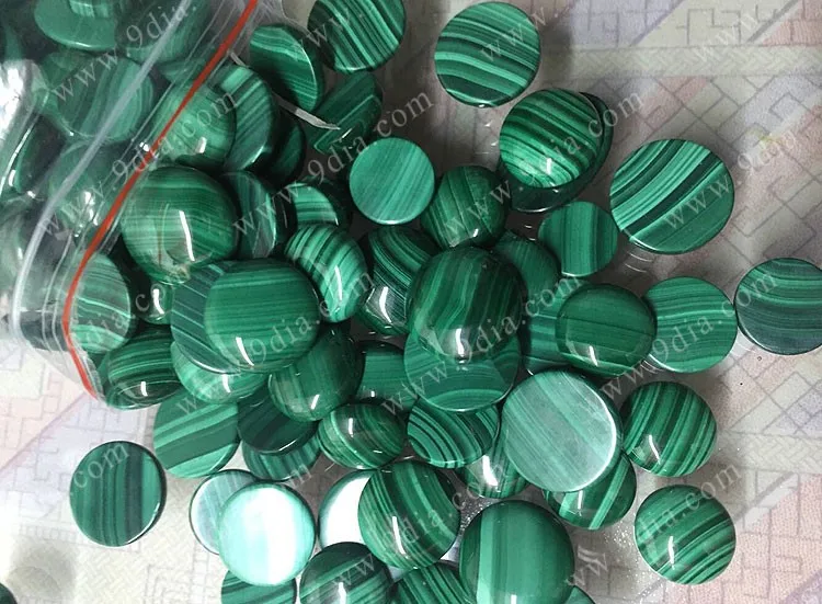 Wholesale Natural Malachite Loose Gemstones in Various Shapes White Heart Oval Star Pear Flower Square Rectangle Heart