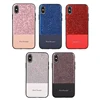 New Arrivals Stitched shiny phone case leather mobile phone case phone case leather
