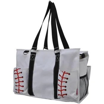 Whole Custom Monogrammed Baseball Tote Organizing Utility Bag