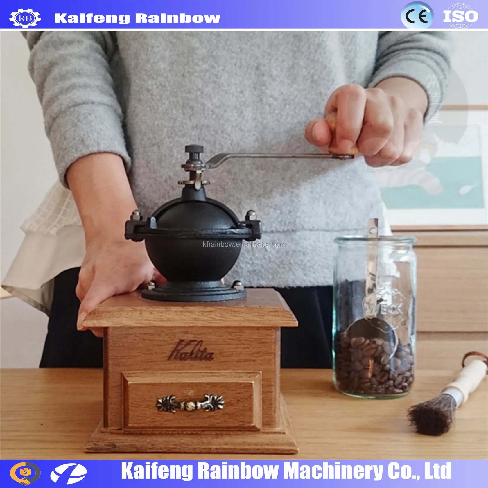 Professional Good Feedback Manual Coffee Bean Crush Machine Coffee