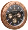 Home large diamonds rose gold metal decorative shape wall mounted clock