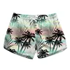 Summer Women Beach Shorts Mini Water Sport Pants Trees 3D Print Gym Surfing Short Pocket Female Travel Surf Board