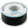 PCB Solder 0.25mm Tin Plated Copper Cord Dia Wire-wrapping Wire 305M 30AWG Black