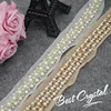 crystal stone pearl beads bridal lace trim Beaded diy mesh lace