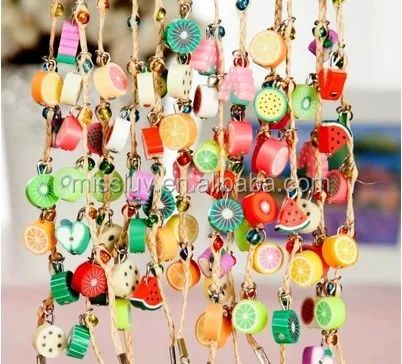 polymer clay  fruit beads for jewelry making jewelry  accessories.jpg