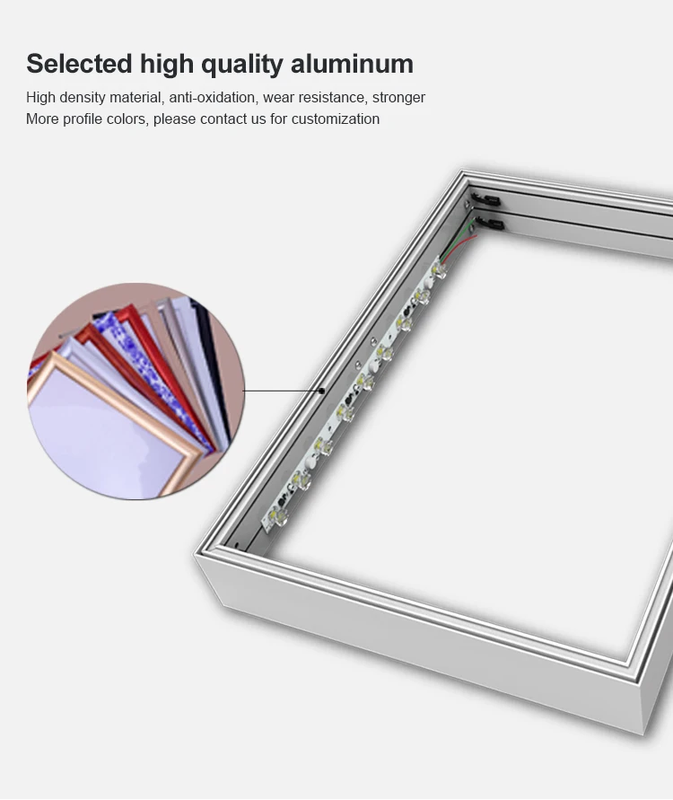 led frameless fabric light box on sale new type advertising light box AF45