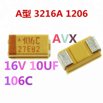 Condensatore Tantalio SMD 1206 50 Condensatori Tantalio SMD 1206 16V 10UF: Tipo 3216-A, Tolleranza 10%, Per Elettronica Condensatore Tantalio 16V 10UF - Foto 2