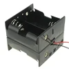 Black Plastic 2-Wired 6V Battery Box Back Up Case Holder