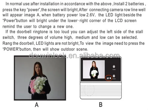 wireless cameara  door viewer for hotel, apartment,household 