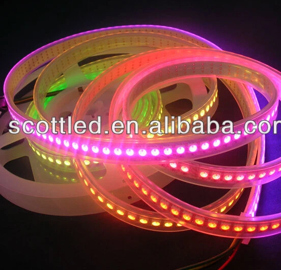 DC5V WS2812B IP67 Waterproof 144LEDs per Meter Addressable LED Pxiel Strips