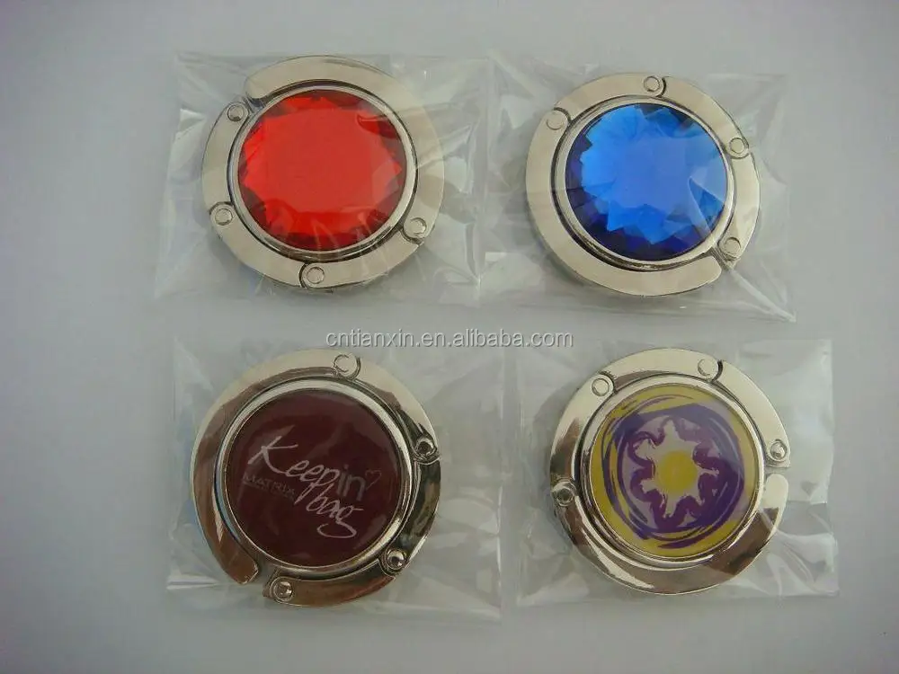 Purse Hook Hanger Metal Hook Hanger Bag Safety Hang Grip Clips For