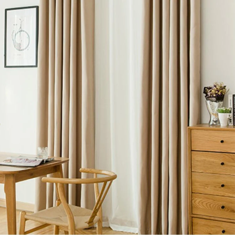 New Modern Minimalist Blackout Curtains Highgrade Cotton And Linen