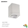 cube shape aluminium gu10 bulb light source ceiling downlight housing