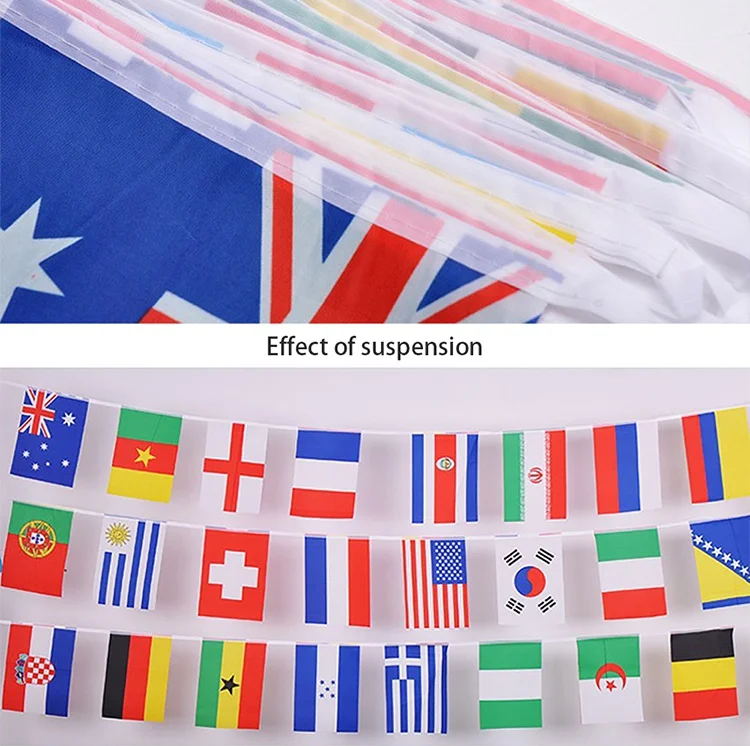 Direct Price Cheap Custom Made Triangle Pennant Flag With Rope