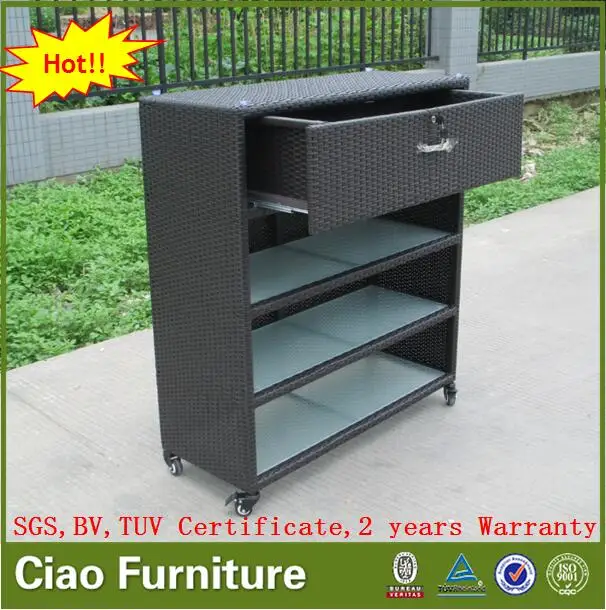 Mueble de baño de ratán al aire libre restaurante del gabinete del