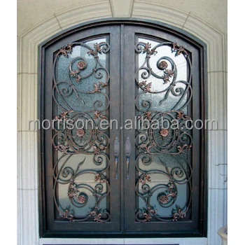 Wholesale High Quality 30 X 78 Exterior Steel Door Wrought Iron