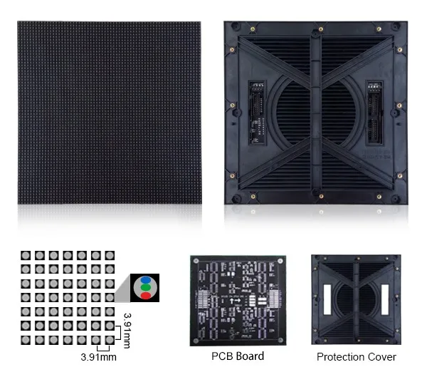 Indoor and outdoor P3.91 SMD LED Display Module 1 / 16Scan led display module 13