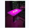 Elegant power CE&ROHS approved illuminated plastic led coffee table/led table/led furniture for party,events