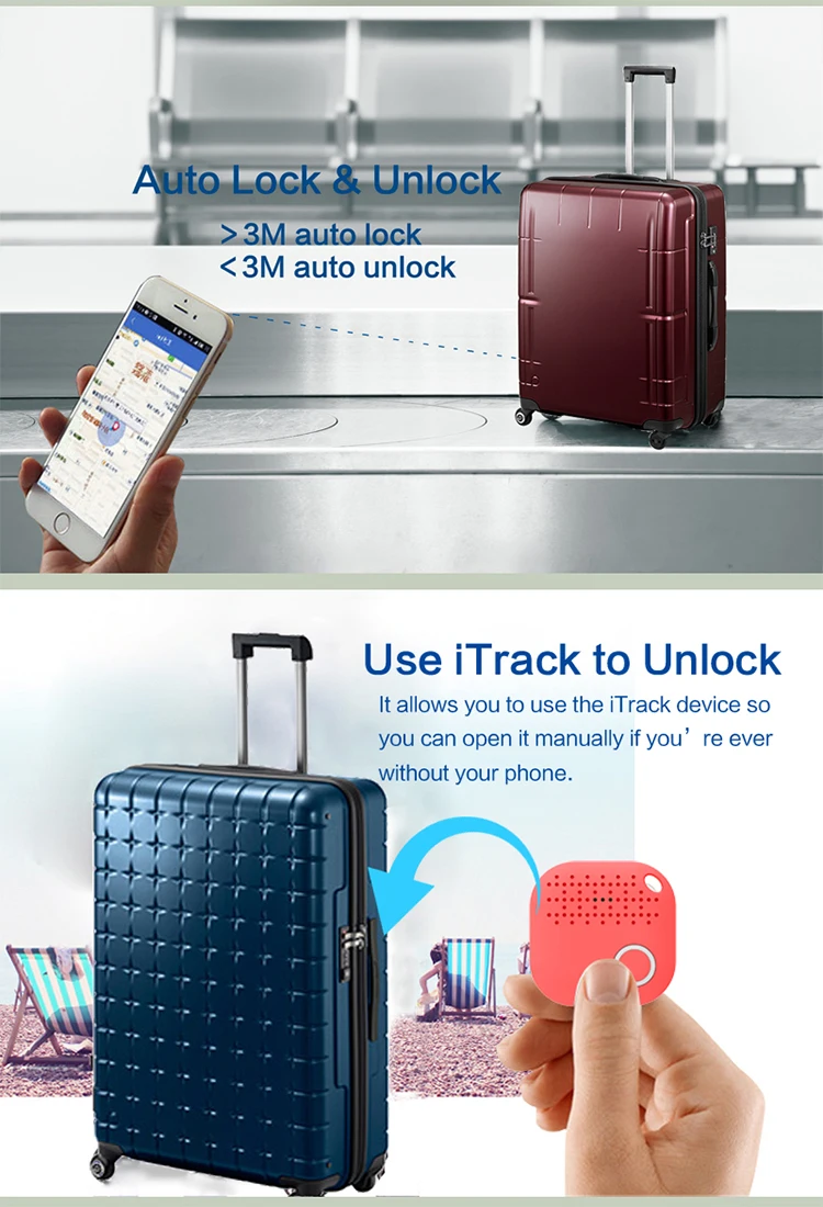 Fixed Smart Ble 5.0 Luggage Zipper Tsa Key Lock Tsa Approved Luggage