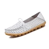 Summer season casual loafers flats ladies leather flat shoes women for walking