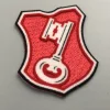 Factory Custom Garment Accessories 3d Flocking Patches Heat Transfer Logo Clothing Label
