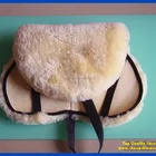 sheepskin horse equestrian saddle Pad thick wool best protection