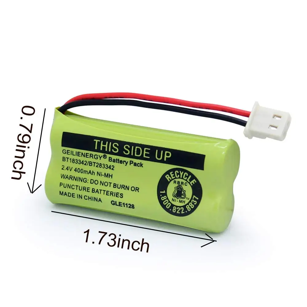 Batterie de téléphone 2.4V 400mAh NiMh AAA