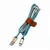 Android Leather 1m Micro USB data cable for charging and data transfer