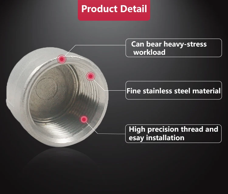 High Quality Casting Class 150 Ss304 Ss316 Stainless Steel Hex End Cap