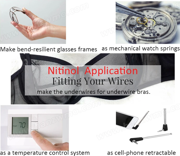 0.8*5mm Superelastic Nitinol Ribbon Flat Wire Strips for Ligature and ...