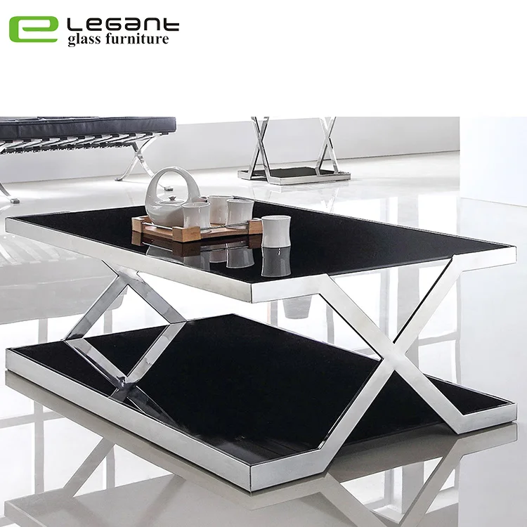 Double Deck Black Plexiglass Large Coffee Table Top Design Buy Large Coffee Table Coffee Table Plexiglass Coffee Table Product On Alibaba Com