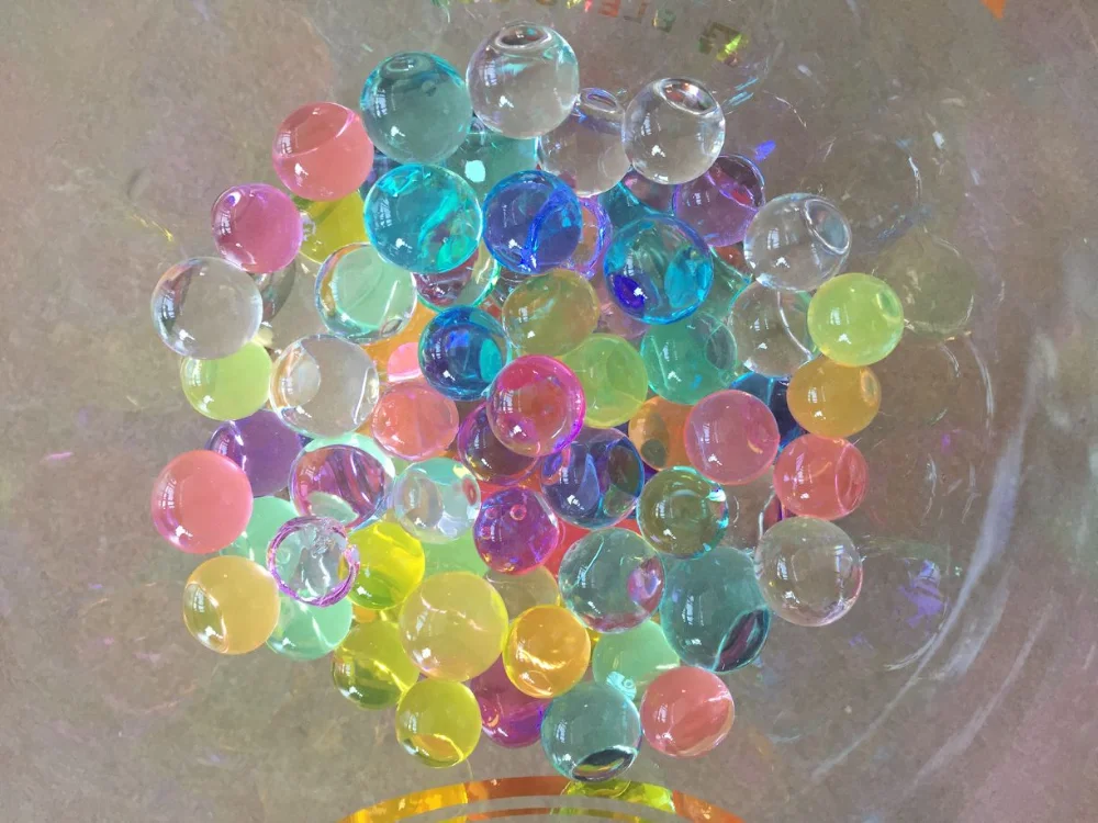 Water Absorbent Polymer Beads Rainbow Crystal Soil Beads Orbeez Ball