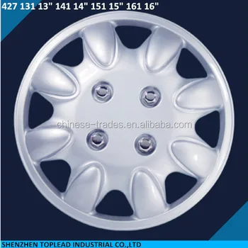 16 Inch Silver Finishing Plastic Car Wheel Covers Plastic