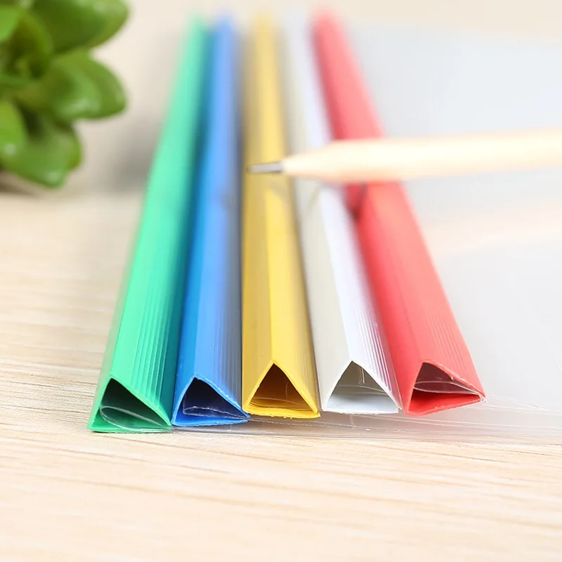 Customized Plastic Clear Report Covers With Sliding Bar Office School