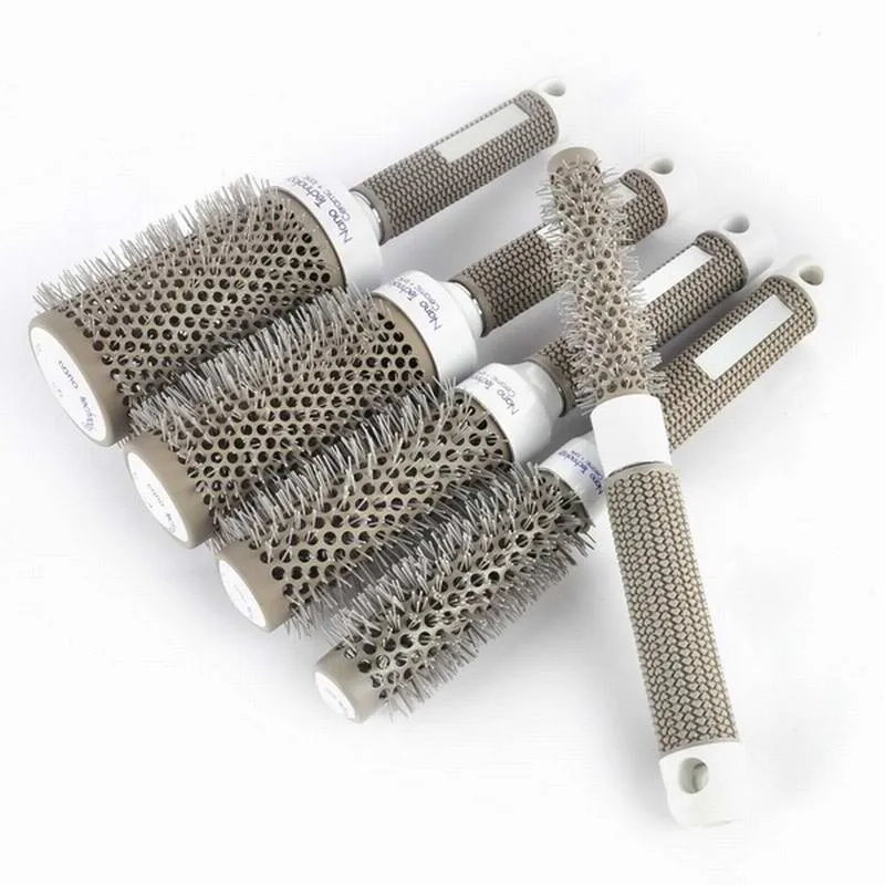 Professional Salon Hair Brush Set Wholesale Heated Round Ceramic Brush