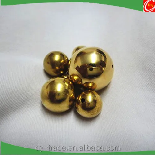 Hollow Drilled Hole Brass Ball for shoes /  Glod metal ball for jewelry