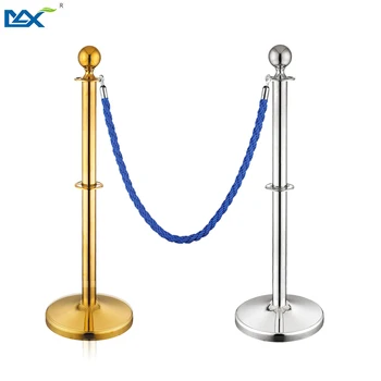 Velvet Rope Cheap Museum Rope Barriers Stainless Steel Crowd Control