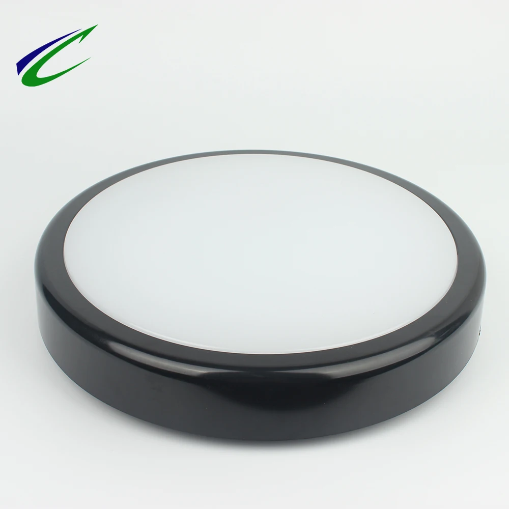 3 years warranty ceiling light Black circle light fixture of ceiling Microwave Sensor tri color Emergency