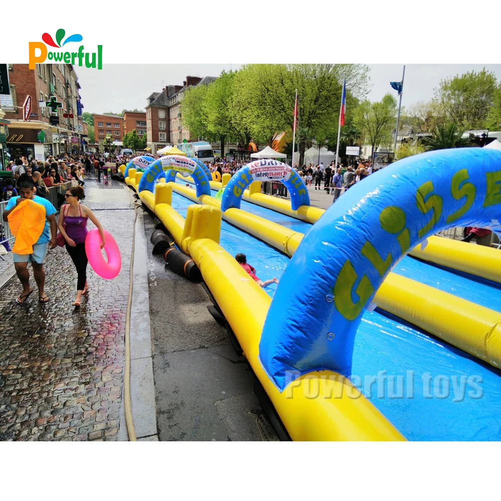 Popular Themed park inflatable slip n slide for kids and adults