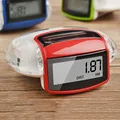 New hot Red Camtoa Solar Energy Running Pedometer Odometer Calorie Meter Sport Step Counter Fitness Caculator