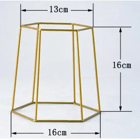 gold flower pot rack