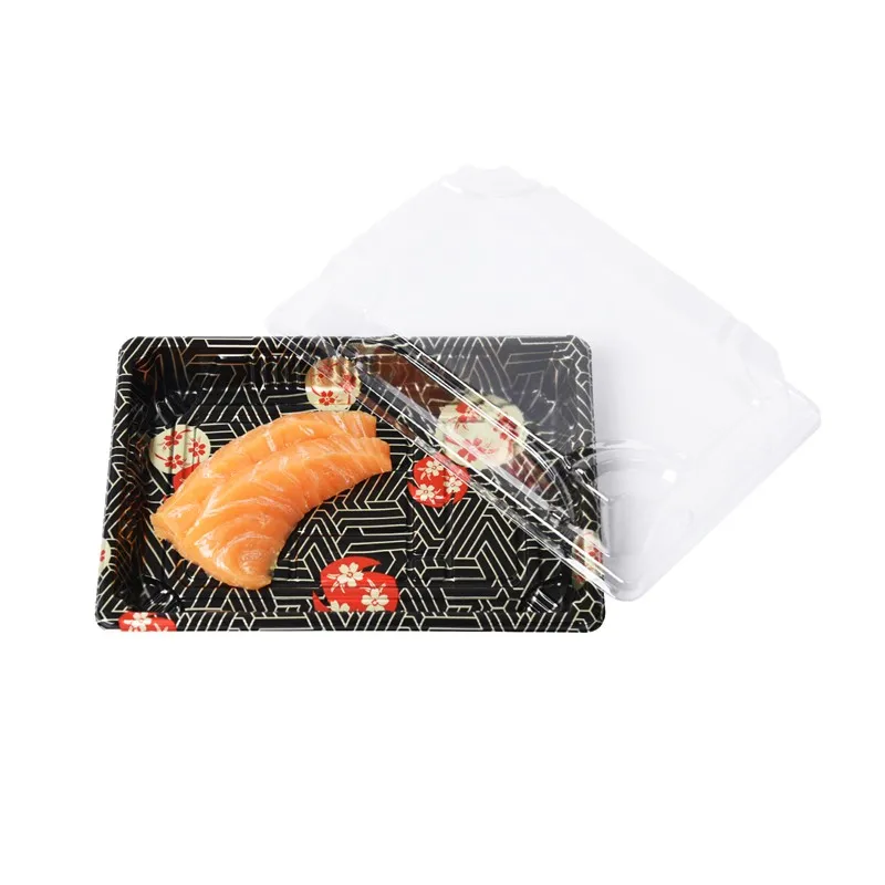 Xjt01 Clear Cover Disposable Plastic Sushi Plate Buy Sushi Plate