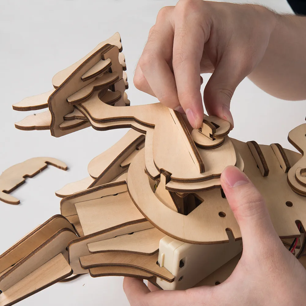diy 教育 3d 恐龙拼图模型套件为孩子们