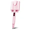 Best Hair Frizz Waver Three Barrel Curling Iron Wand with LCD Temperature Display Ceramic Tourmaline Crimping Tool