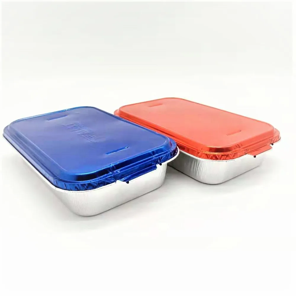 Rectangular 300ml Airline Aluminum Foil Food Container Casserole