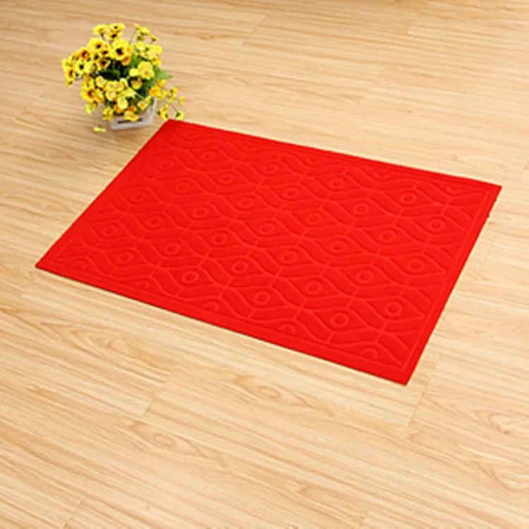 Natural rubber non-woven fabric floor mat