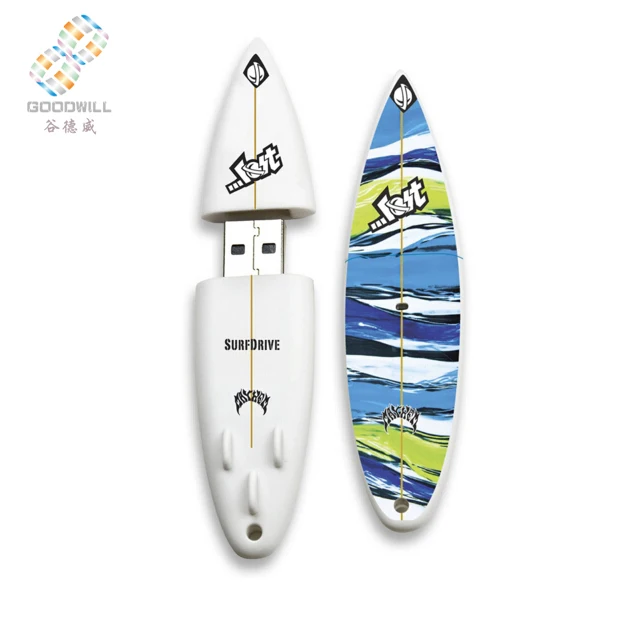 Bulk cheap gift usb pendrive hot sale Sport Surfboard USB Flash Drive with customized logo 1GB~64GB - ANKUX.COM