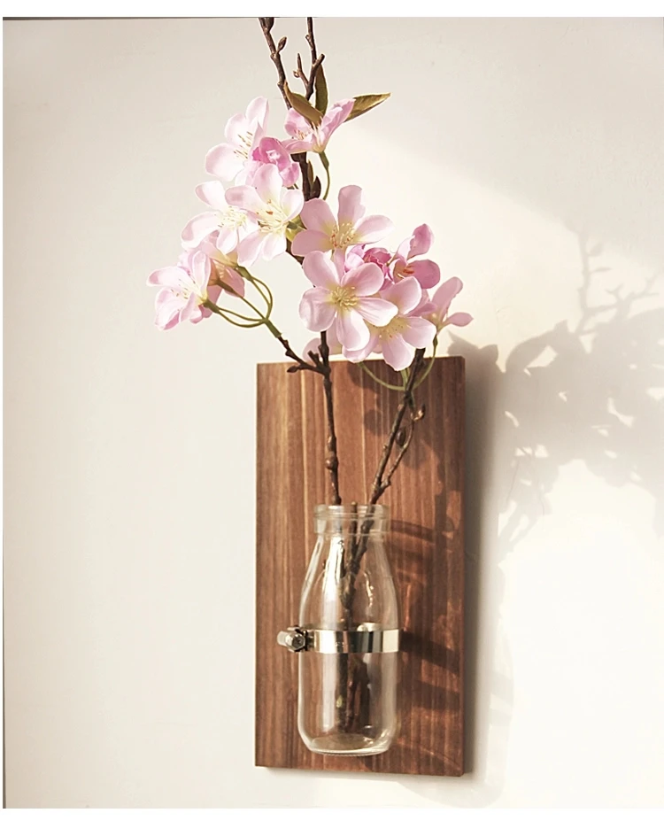 Lovely Clear Glass Wall Vase Small Living Wall Hanging Planters Buy