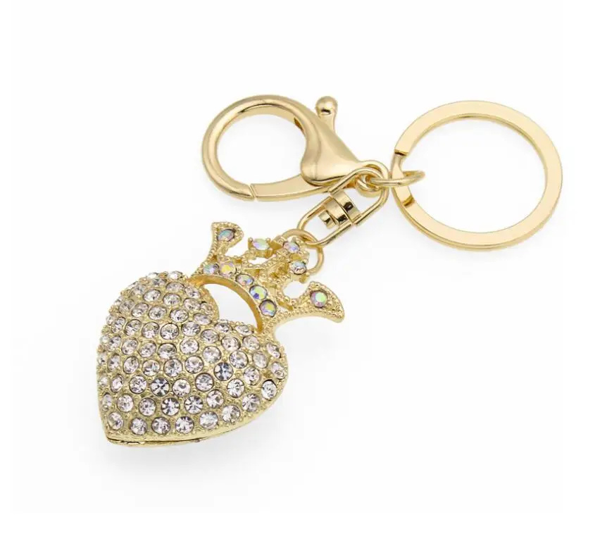 Sparkling Princess Crown Keychain Crystal Rhinestone Keychain Key Chain